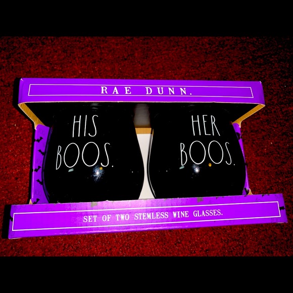 Rae Dunn Other - Rae Dunn stemless wine glasses